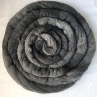 Dark Grey wool roving