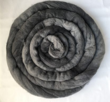 Dark Grey wool roving