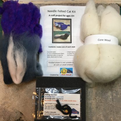 needle felted cats kit2
