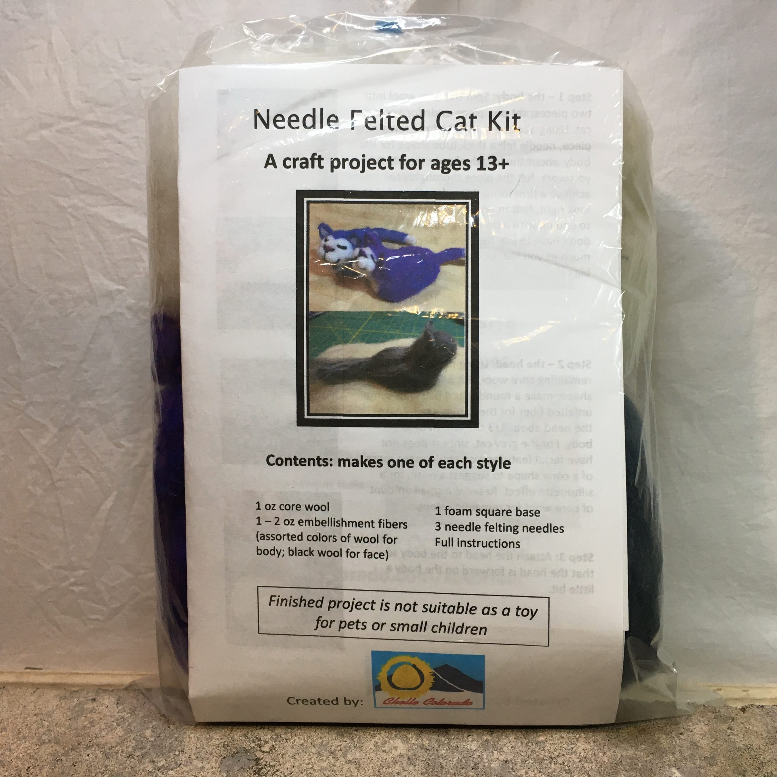 Wholesale Cat Wool Felt Needle Felting Kit with Instructions